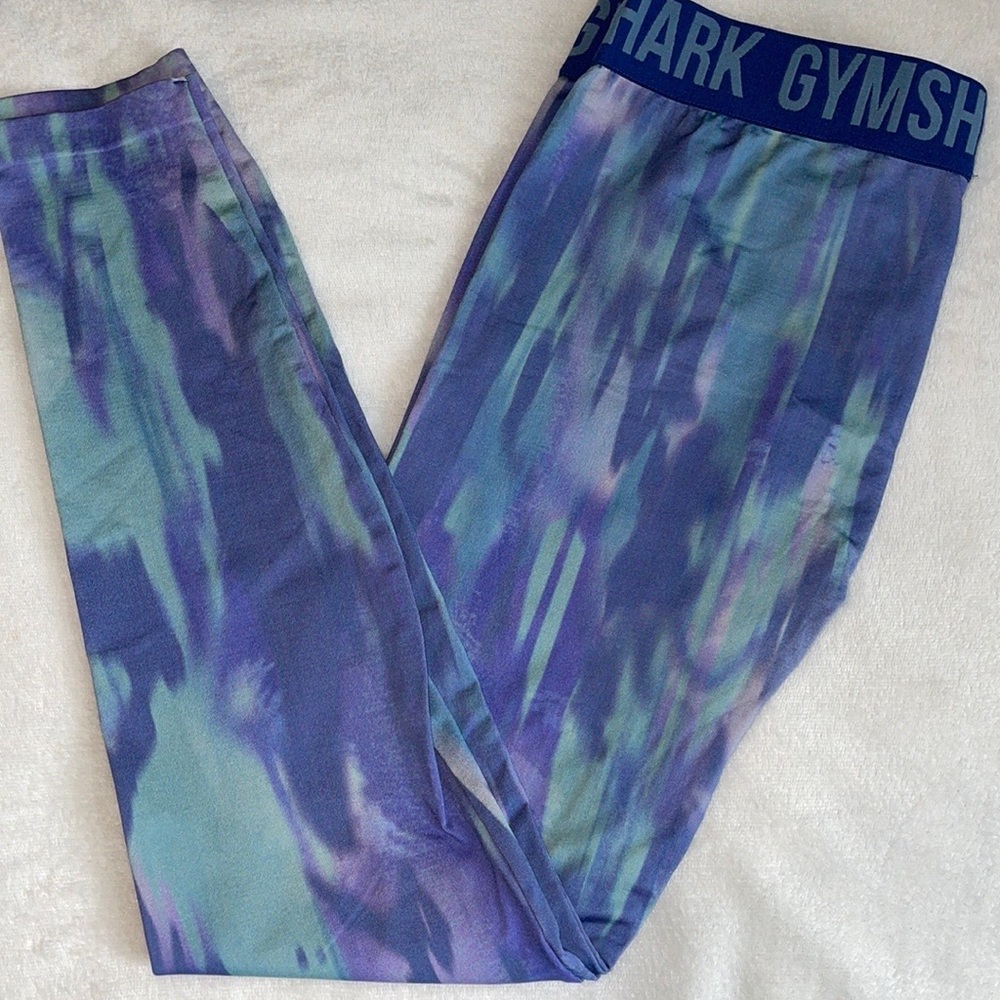 Gymshark Fit Printed Leggings - Blue